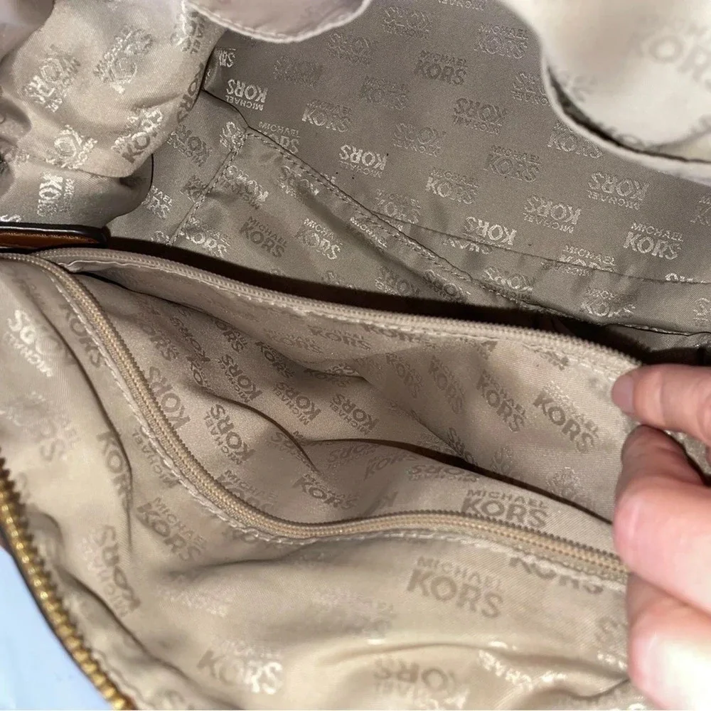 Michael Kors Brown Large Bedford Satchel